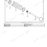 Vm Motori R 753 IE4, VM Motori R 753 IE4 exploded view of engine cylinder head valve assembly components.