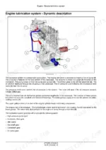 Vm Motori R 753 IE4, VM Motori R 753 IE4 engine lubrication system diagram showing oil pump, filter, and flow paths.