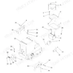 Wacker Neuson DPU 5545, DPU 5045H exploded view showing disassembly of side covers and battery components.