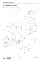 wacker-neuson-dpu-to-start-vibratory-plate-repair-manual-510005945-02-exploded-view-24.webp Wacker Neuson DPU 5545, DPU 5045H exploded view showing disassembly of side covers and battery components.