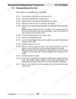 Wacker RT 56-SC, 82-SC repair manual: step-by-step procedure for disassembling the drive hub and gear cover.