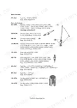 Yanmar, Iseki, Kubota, John Deere parts list for steering column, sector shaft, glow plug, and filters with diagrams.