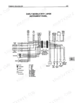 yanmar-1gm-to-kbw10e-diesel-inboard-engines-shop-manual-wiring-237.webp Yanmar 1GM, 1GM10, 2GM, 2GM20, 2GM20F, 3GM, 3GM30, 3GM30F, 3HMF, 3HM35, 3HM35F, KM2A, KM2C, KM2P, KM3A, KM3P, KBW10D, KBW10E wiring diagram for early models with large instrument panel.