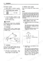 yanmar-1gm10-to-3gm30fv-diesel-engine-operation-manual-49961-202281-operations-21.webp Yanmar 1GM10, 2GM20, 3GM30, GM series electric system battery capacity table and remote control adjustment diagram.