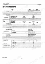 yanmar-2qm15-marine-diesel-engine-service-manual-2f015a-specs-6.webp Yanmar 2QM15 and 2QM15G engine specifications table including bore, stroke, displacement, and fuel injection data.