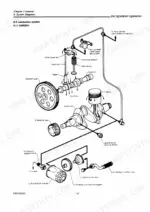 yanmar-2qm20-h-to-3qm30f-marine-diesel-engine-service-manual-f027a2223-torque-31.webp Yanmar 2QM20(H), 3QM30(H), 2QM20, 2QM20Y, 2QM20F, 3QM30, 3QM30Y, 3QM30F lubrication system diagram showing oil pump and flow path.