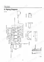 yanmar-2td-3td-4td-marine-diesel-engine-service-manual-a0a1-748-8806-exploded-view-15.webp Yanmar 2TD, 3TD, 4TD piping diagram showing fuel, lube oil, and sea water cooling system flow and component details.