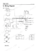 yanmar-3jh2le-4jh2le-marine-diesel-engine-service-manual-a0a5053-wiring-19.webp Yanmar 3JH2LE, 4JH2LE, 3,4JH2LE engine wiring diagram showing starter switch, alternator, battery, and color coding table.