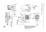 yanmar-3jh4e-to-4jh4-hte-marine-diesel-engine-service-manual-0bjh4-g00101-system-diagram-33.webp Yanmar 3JH4E, 4JH4E, 4JH4-TE, 4JH4-HTE dimensional drawing with SD50/SD40 sail drive, showing engine mounts and components.