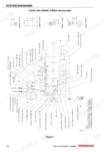 yanmar-3jh4e-to-4jh4-hte-marine-engines-operator-manual-0ajh4-g00102-system-diagram-108.webp Yanmar 3JH4E, 4JH4AE, 4JH4-TE, 4JH4-HTE, JH4 series fuel and cooling system piping diagram with component details.