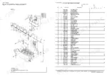 Yanmar 3TN63L-UNH2, Y00D4380 exploded view of cylinder head and bonnet assembly with corresponding parts list table.