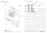 Yanmar 3TN63L-UNH2, Y00D4380 cylinder block exploded view diagram and parts list with bearings, bolts, and plugs.