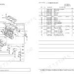 Yanmar 3TNE68 Series engine parts catalog — cylinder block exploded view with OEM part numbers.