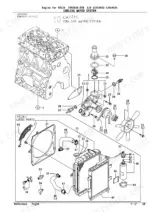 yanmar-3tne82a-etb-3tnv82a-qtb-qtb1-engine-parts-catalog-cooling-parts-22.webp Yanmar 3TNE82A-ETB, 3TNV82A-QTB, QTB1, TB125 exploded view of the engine cooling water system and radiator parts.