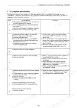 yanmar-3tnv-4tnv-series-industrial-diesel-engine-service-manual-m9961-02e050-procedures-81.webp Yanmar 3TNV, 4TNV series engine complete disassembly procedure table showing steps for removing peripheral components.