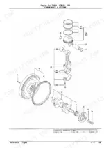 yanmar-3tnv70-stb-engine-parts-catalog-yood8560-drivetrain-parts-18.webp Yanmar 3TNV70- STB, TB016 exploded view diagram of engine crankshaft, piston, connecting rod, and flywheel assembly.