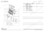 yanmar-3tnv80f-spamm-trench-roller-parts-catalog-0cw10-m83100en-parts-list-4.webp Yanmar 3TNV80F-SPAMM, Trench Roller: Cylinder block exploded view diagram and parts list with bearing and plug components.