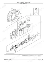 yanmar-3tnv82a-bptbz-engine-parts-catalog-yoof2161-electrical-parts-34.webp Yanmar 3TNV82A-BPTBZ, TB128FR exploded view diagram of starting motor components.
