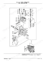 yanmar-3tnv82a-bptbz-engine-parts-catalog-yoof2161-fuel-system-parts-26.webp Yanmar 3TNV82A-BPTBZ, TB128FR fuel injection pump exploded view diagram.
