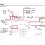 Yanmar 3TNV82A-4TNV106T electrical wiring diagram, key switch diagram, and wire color code table for engine systems.