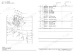Yanmar 3TNV84T-XBL, 4JH-DT, 4JH-DTZ, 4JH-DTZA, 4JH-DTZY, 4JH-DTZP cylinder block exploded view and parts list table.