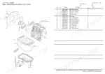 Yanmar 3TNV84T-XBL, 4JH-DT, 4JH-DTZ, 4JH-DTZA, 4JH-DTZY, 4JH-DTZP exploded view of mounting flange and oil sump components.
