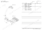 Yanmar 3TNV84T-XBL, 4JH-DT, 4JH-DTZ, 4JH-DTZA, 4JH-DTZY, 4JH-DTZP suction manifold exploded view and parts list table.