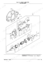 yanmar-3tnv88-bptbz-engine-parts-catalog-yoof2161-electrical-parts-34-1.webp Yanmar 3TNV88-BPTBZ, TB138FR exploded view diagram of the starting motor assembly and housing components.