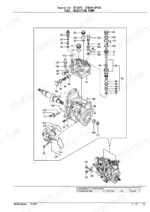 yanmar-3tnv88-bptbz-engine-parts-catalog-yoof2161-fuel-parts-26.webp Yanmar 3TNV88-BPTBZ, TB138FR exploded view diagram of the fuel injection pump components and assembly parts.