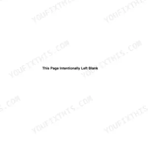 Yanmar 3TNV88F service manual page ii, Table of Contents section, showing a blank page intentionally left blank.