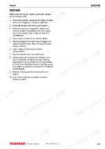 yanmar-4by-6by-marine-engines-service-manual-0bby0-g00101-procedures-61.webp Yanmar 4BY, 6BY, BY series engine repair preparation steps including battery, fuel, and cooling system removal.