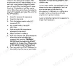 Yanmar 4BY150/150Z, 4BY180/180Z, 6BY220/220Z, 6BY260/260Z, 4BY, 6BY engine operation manual: starting and cold start procedures.