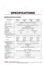 yanmar-4by2-6by2-marine-engines-operator-manual-0aby0-g00200-specs-77.webp Yanmar 4BY2, 6BY2 engine specifications table including bore, stroke, displacement, firing order, and torque ratings.