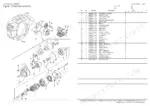 yanmar-4jh4ae-diesel-engine-parts-catalog-0cr10-m68301en-electrical-parts-40.webp Yanmar 4JH4AE starting motor exploded view diagram and parts list with component numbers 1-28 for electrical system.