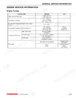 yanmar-4tne92-nmh-4tne92-nmha-4tne98-nmh-industrial-engines-service-manual-0b2991-u0001-test-values-52.webp Yanmar TNE-series engine tuning service table with valve gaps, injection, and oil pressure specs.