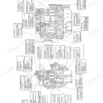 Yanmar 4TNE engine structural description diagram with component callouts.