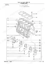 yanmar-4tne98-tbl-4tnv98-ytbl-engine-parts-catalog-engine-parts-4.webp Yanmar 4TNE98-TBL exploded view diagram of the engine cylinder block and main bearing components.