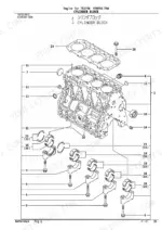 yanmar-4tne98-tbw-4tnv98-xtbw-engine-parts-catalog-000y00d8020-1-engine-parts-4.webp Yanmar 4TNE98-TBW, 4TNV98-XTBW, TB175W exploded view diagram of the engine cylinder block and main bearing assembly.