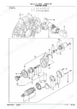 yanmar-4tne98-tbz-4tnv98-vtbz-engine-parts-catalog-yood8020-electrical-parts-33.webp Yanmar 4TNE98-TBZ, 4TNV98-VTBZ, TB175 exploded view diagram of the starting motor assembly and internal components.