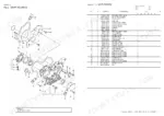 yanmar-4tnv84-gge-diesel-engine-parts-catalog-y00r6210-page-4.webp Yanmar 4TNV84-GGE gear housing exploded view diagram and parts list with reference numbers for oil pump and cover components.