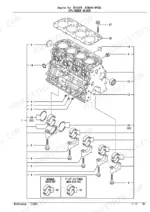 yanmar-4tnv88-bptbz-excavator-parts-catalog-000y00d9770-engine-parts-6.webp Yanmar 4TNV88-BPTBZ, TB153FR cylinder block exploded view showing main bearings, caps, and bolts.