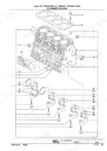 yanmar-4tnv88-qtbz-engine-parts-catalog-p-tb53febb-engine-parts-6.webp Yanmar 4TNV88-QTBZ, TB53FR exploded view diagram of engine cylinder block assembly.