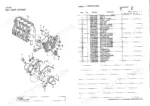 yanmar-4tnv94l-nhz-engine-parts-catalog-y00w0720-page-4.webp Yanmar 4TNV94L-NHZ, 4JH-DT, 4JH-DTZA, 4JH-DTZ, 4JH-DTZY gear housing exploded view diagram and parts list table.