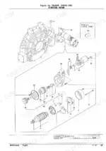Yanmar 4TNV98-STB1, TB180FR exploded view diagram of the starting motor assembly and internal components.