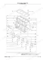 yanmar-4tnv98-vtbzc-engine-parts-catalog-yoof2161-engine-parts-5.webp Yanmar 4TNV98-VTBZC, TB175C exploded view diagram of the engine cylinder block, main bearings, and head gasket.