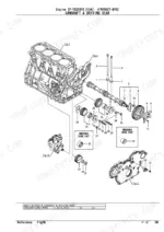 yanmar-4tnv98ct-wtbz-engine-parts-catalog-yoof2161-drivetrain-parts-20.webp Yanmar 4TNV98CT-WTBZ exploded view of camshaft and driving gear assembly