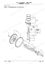 yanmar-4tnv98t-zxwtb-engine-parts-catalog-p-tb285eac-drivetrain-parts-22.webp Yanmar 4TNV98T-ZXWTB, P-TB285EAC exploded view of engine crankshaft, piston, connecting rod, and flywheel assembly.