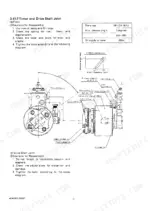 yanmar-6cx-ete-marine-diesel-engine-service-manual-aoa5023-9205sp-system-diagram-75.webp Yanmar 6CX-ETE timer and drive shaft joint reassembly diagram with torque specifications and advance angle chart.