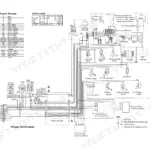 Yanmar 6LPA marine diesel engine B-type electric wiring diagram with harness and coupler details