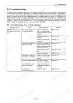 Yanmar 6LY3-ETP, 6LY3-STP, 6LY3-UTP troubleshooting table for digital display and control head power issues.